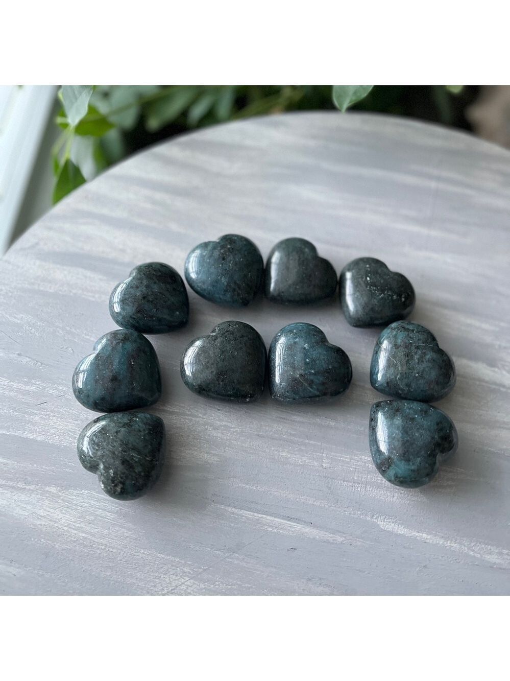 Blue and Green Kyanite Heart